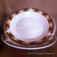 прекрасный дизайн керамические Омега тарелка, глубокая тарелка